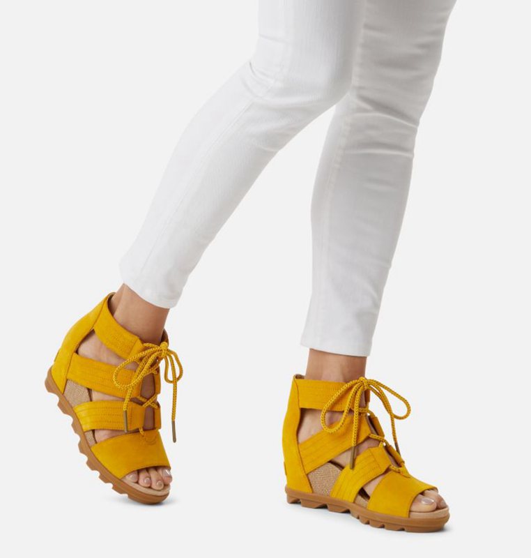 Sandalias Sorel Mujer - Joanie™ Ii Lace Wedge Amarillo - 34710-EHRD